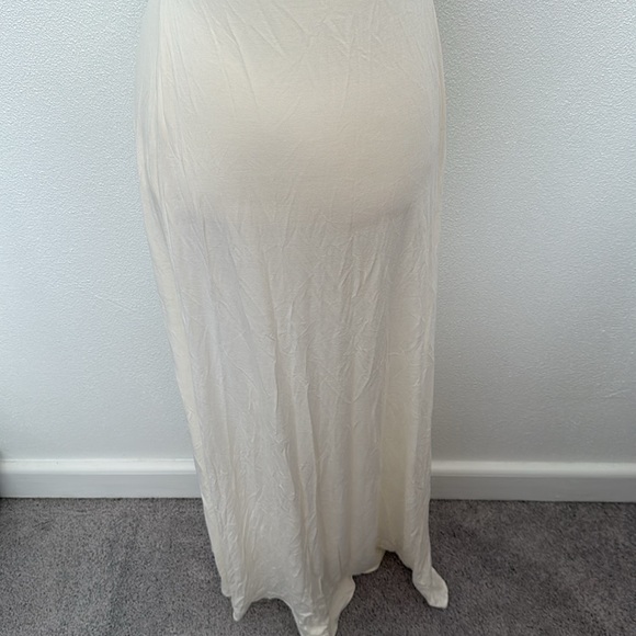 Sky clothing white strapless maxi dress with turquoise stones - Picture 5 of 6